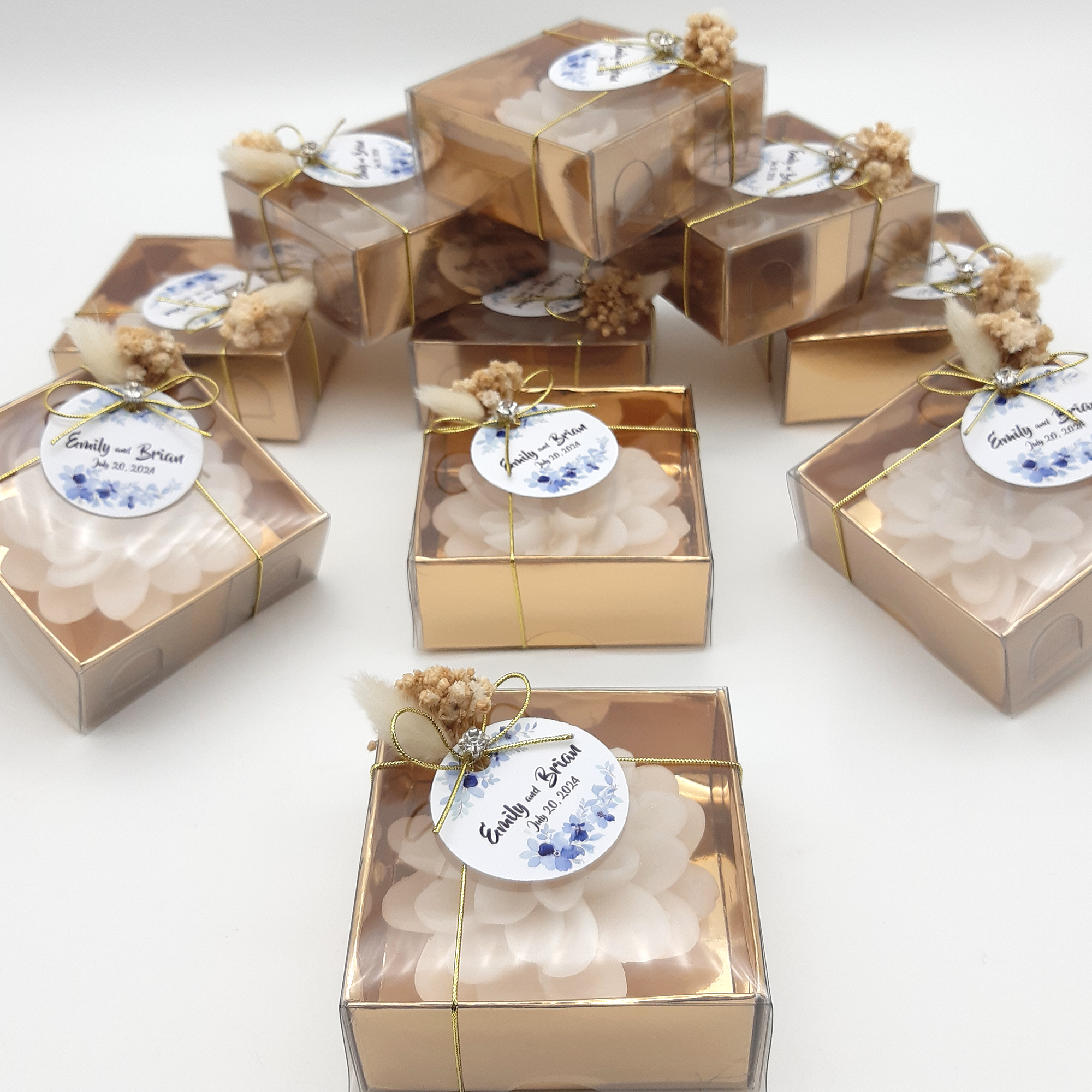 Wedding favours bulk Lotus Shaped Candle gifts Bridal Shower