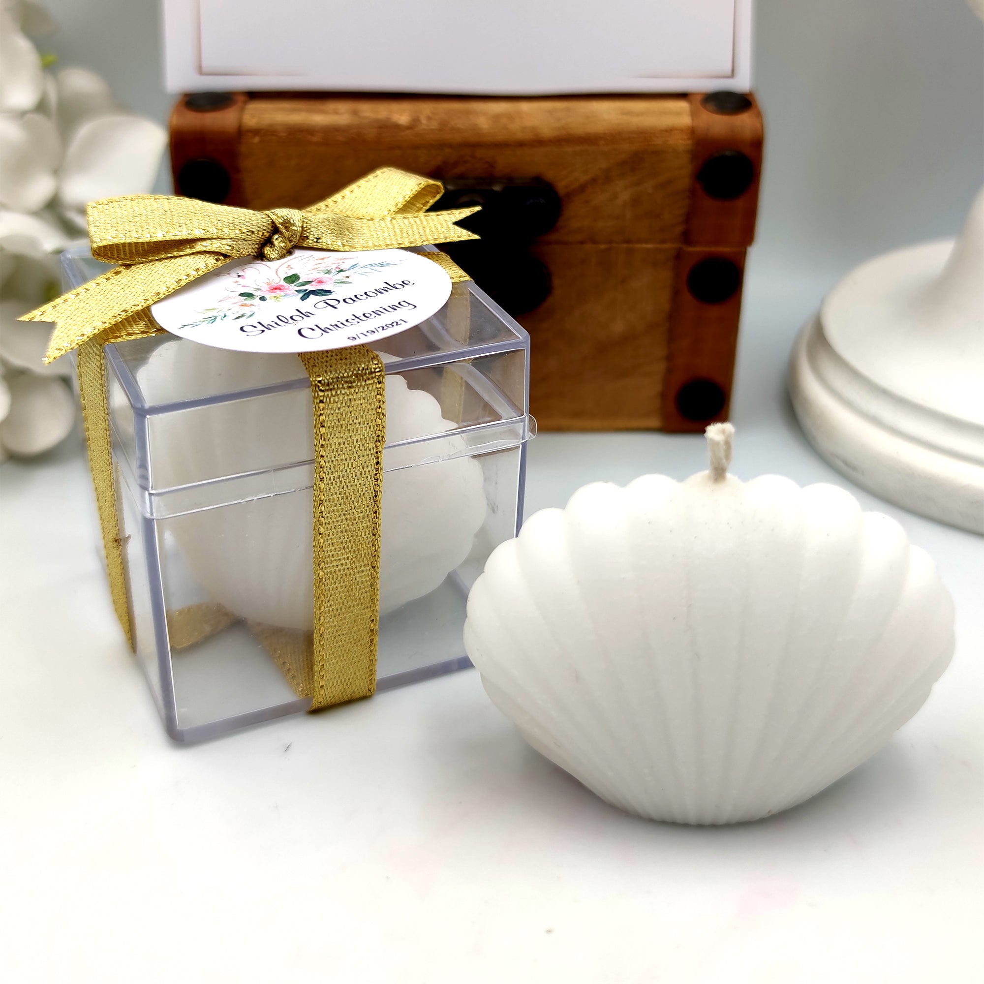 Wedding Favour Seashell shaped candles for Bridal Shower Guest