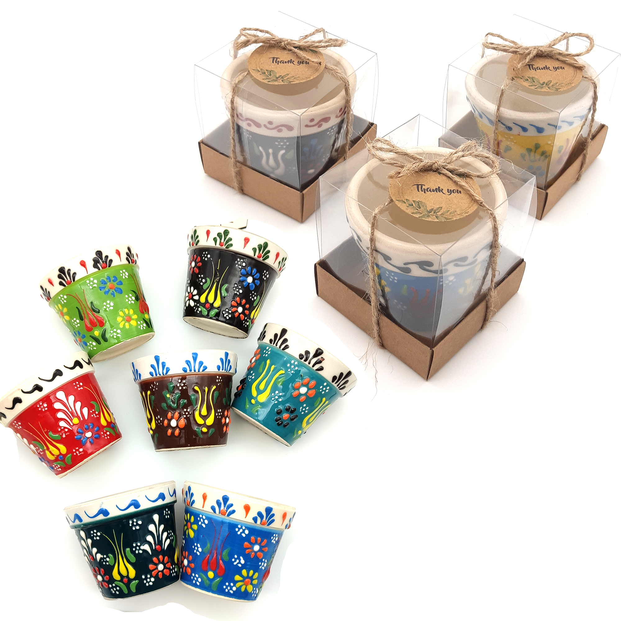 Wedding Favours Bulk ceramic succulent pots in box for Party Gifts for Guest