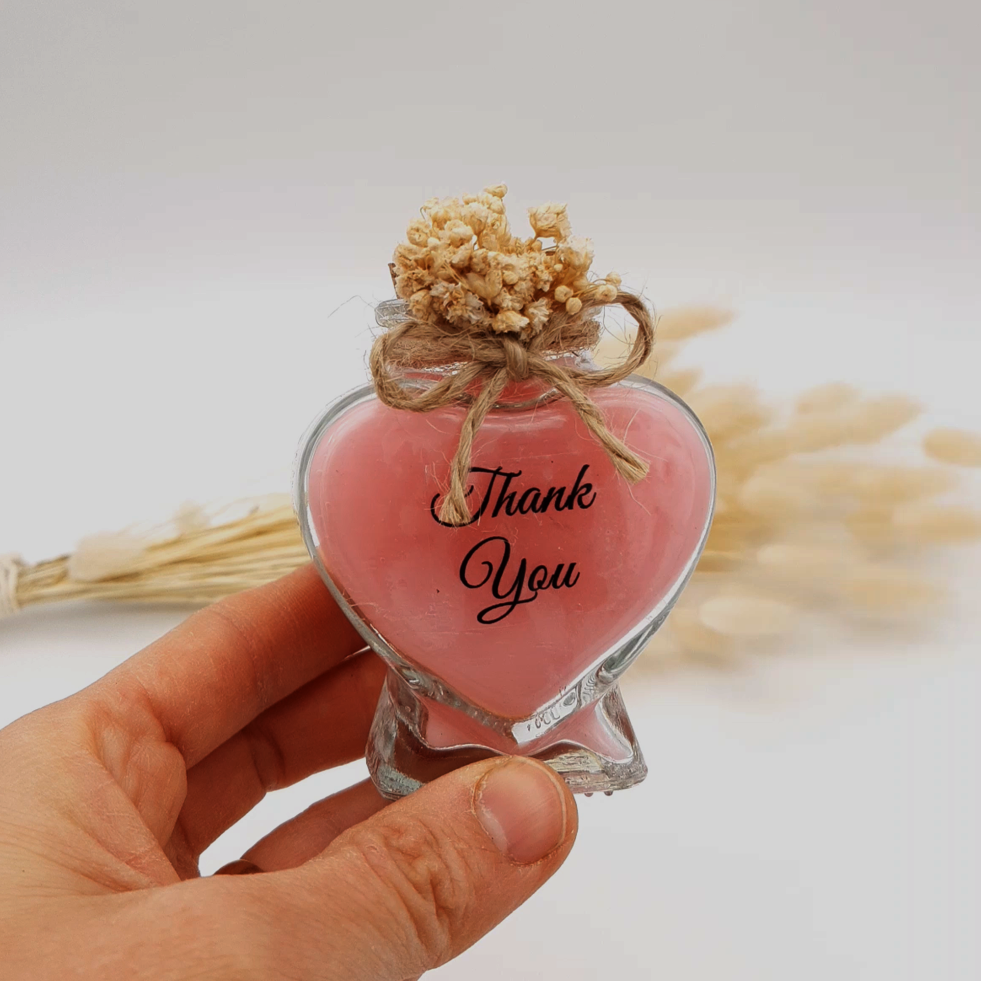 wedding favours for Guest, Heart shape candle gift for party, Baby shower, baptism