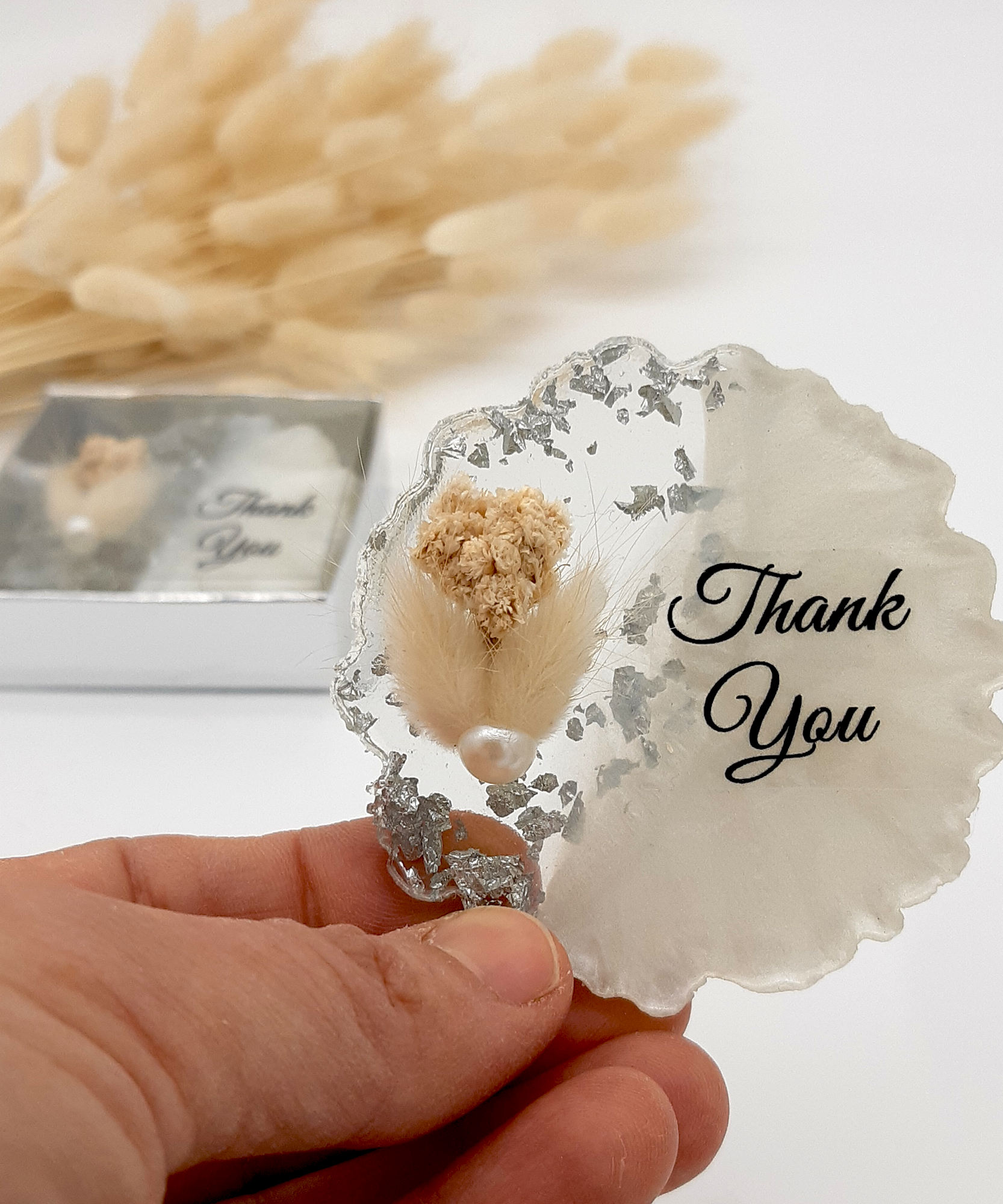 Wedding favours bulk Epoxi fridge magnet with box for Bridal Shower
