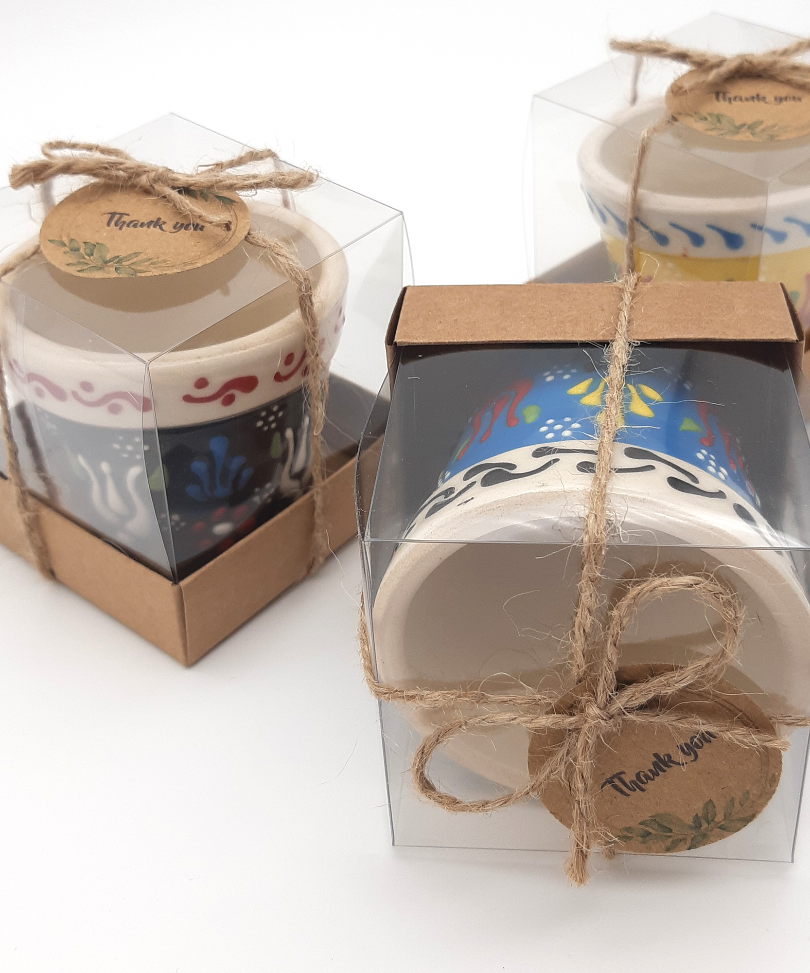 Wedding Favours Bulk ceramic succulent pots in box for Party Gifts for Guest
