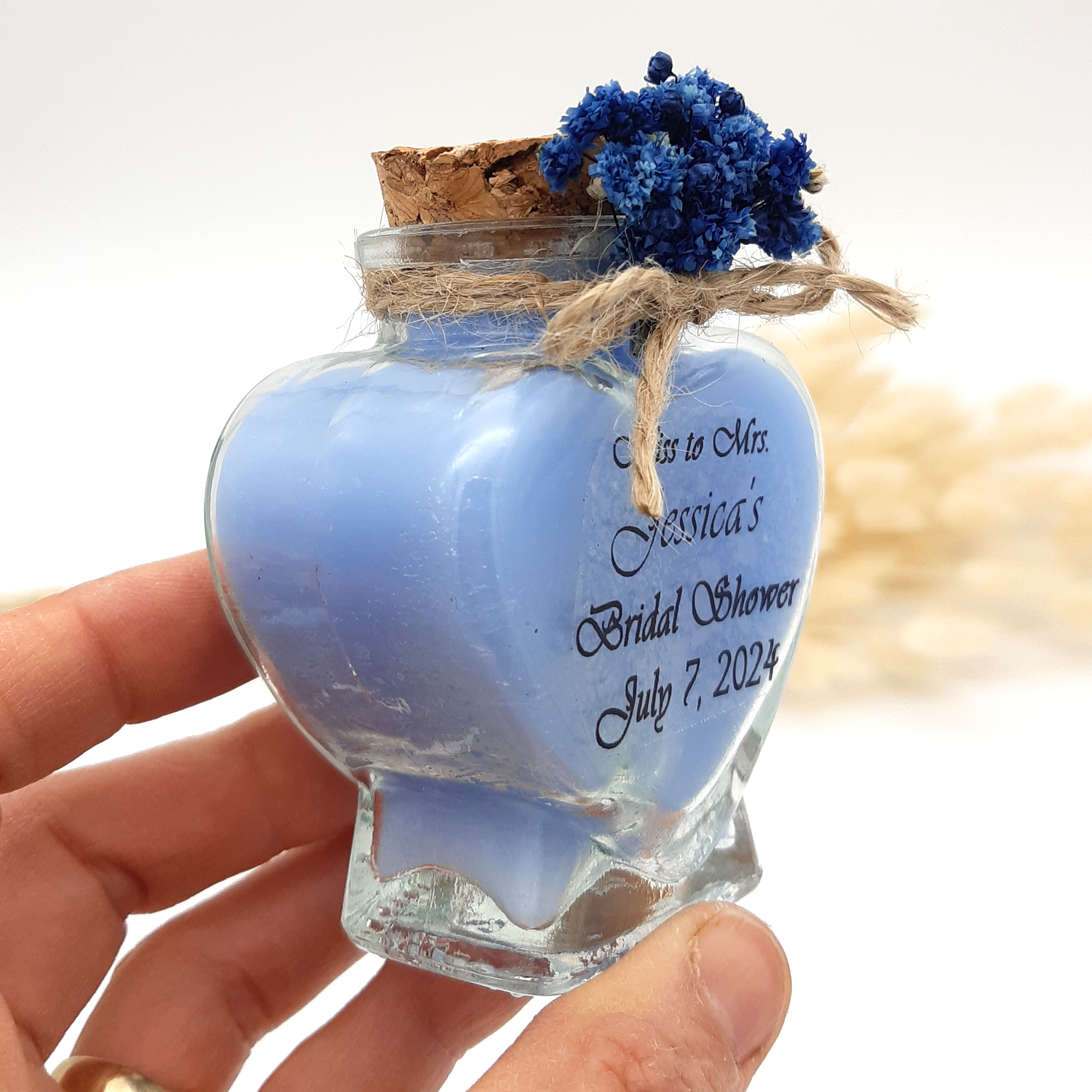 wedding favours for Guest, Heart shape candle gift for party, Baby shower, baptism