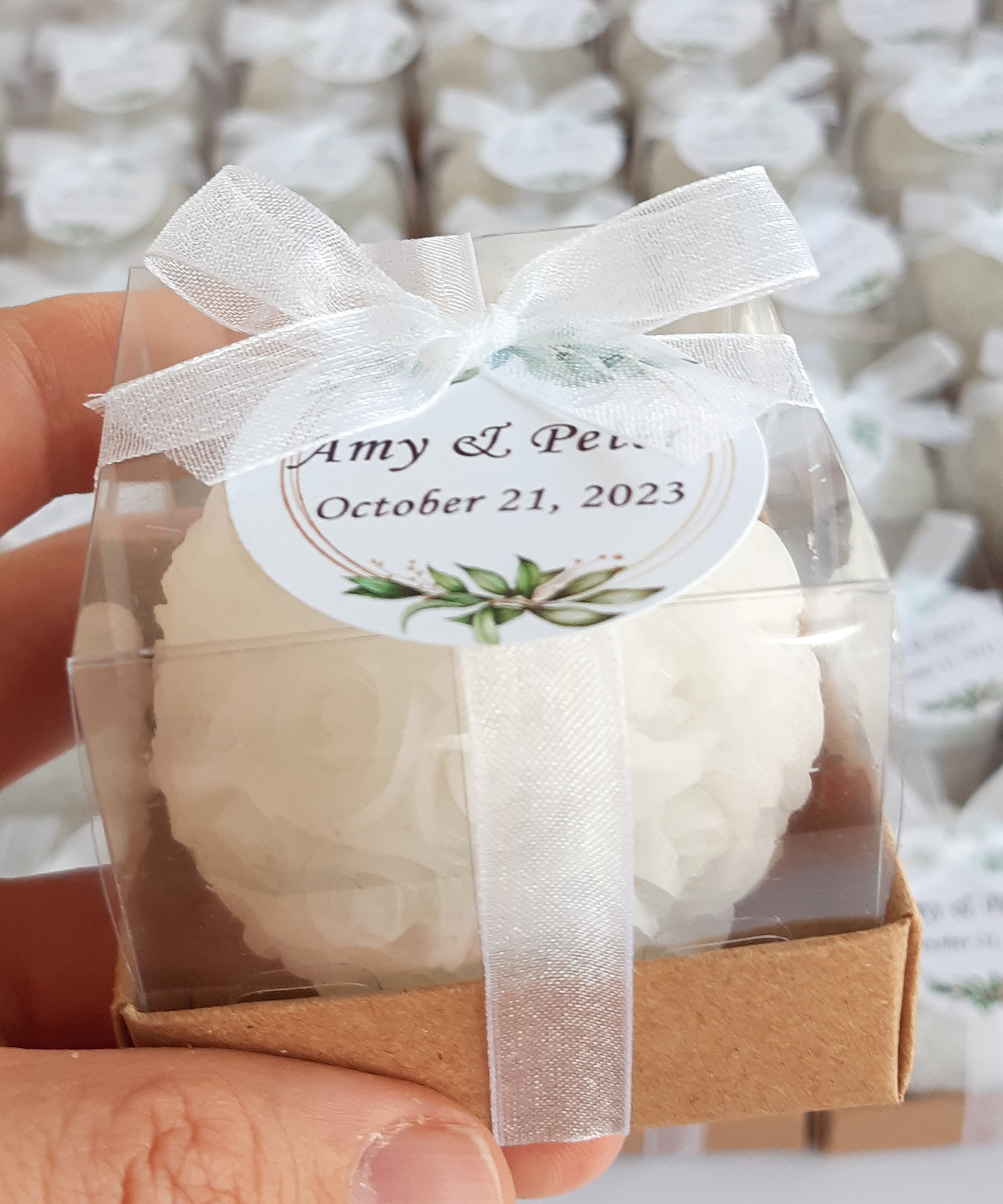Wedding candle favor Rose shaped Gift for Guest in Wedding, Bridal Shower,Baptism