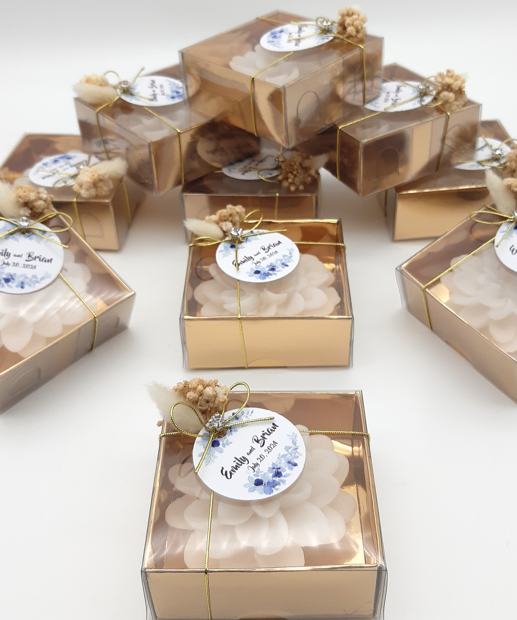 Wedding favours bulk Lotus Shaped Candle gifts Bridal Shower