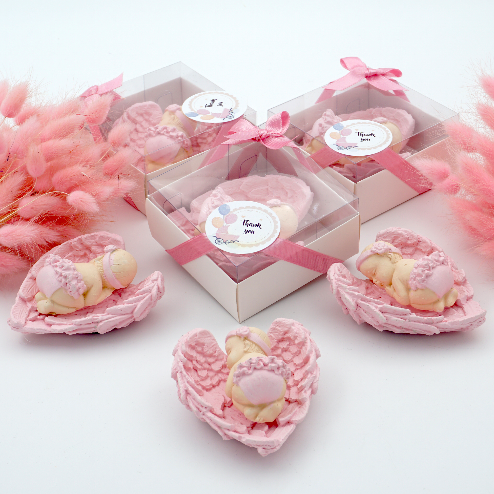 Baby Shower Favors for Guest, Stone Angel baby for new born, baptism, Communion, christenings