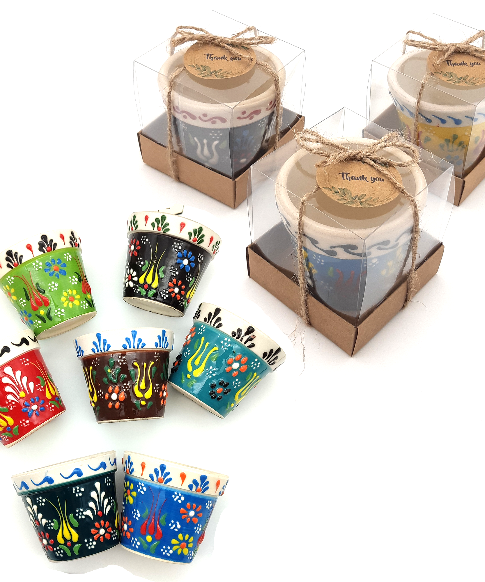 Wedding Favours Bulk ceramic succulent pots in box for Party Gifts for Guest