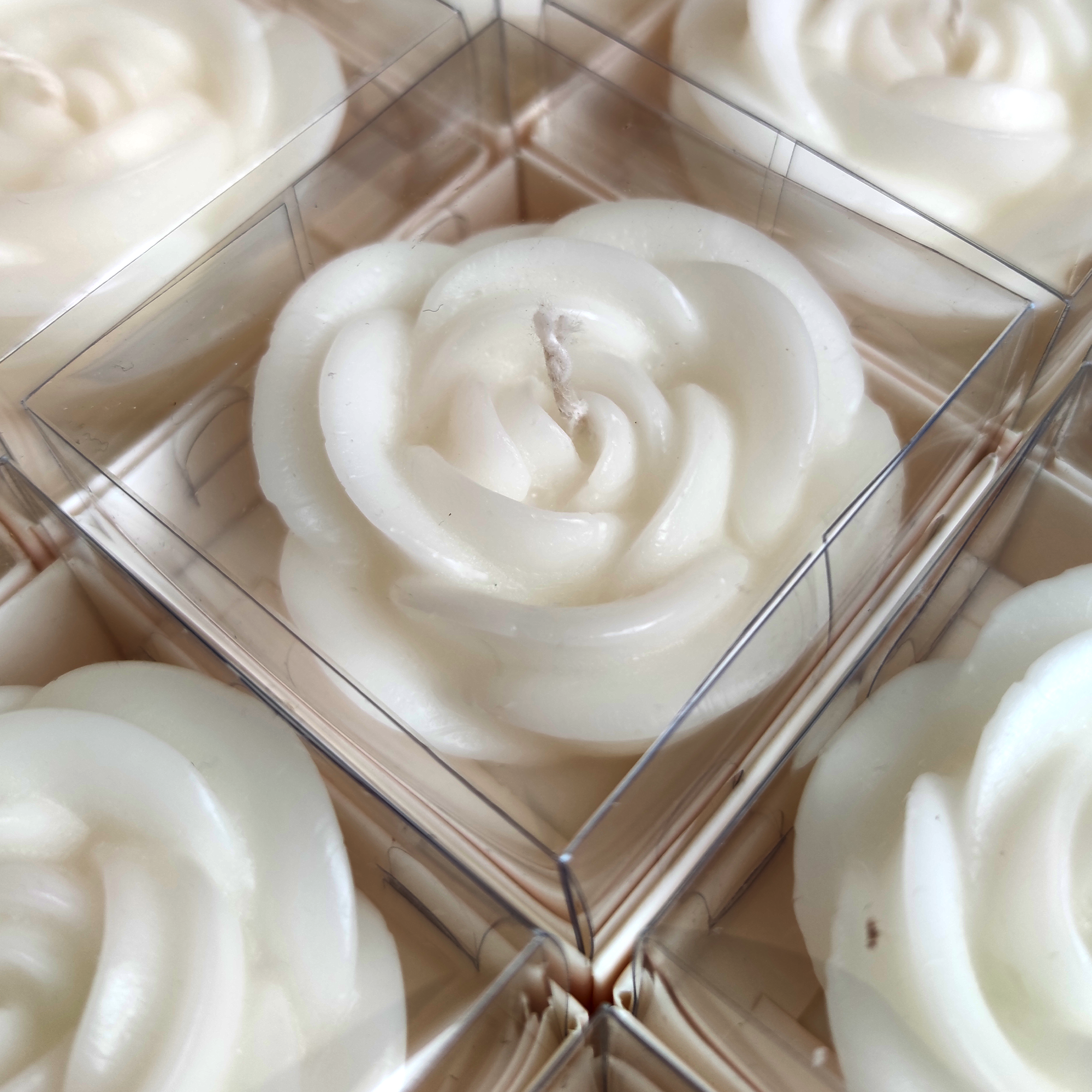 wedding favours candle rose shaped gifts for party, baby shower, bridal shower, baptism