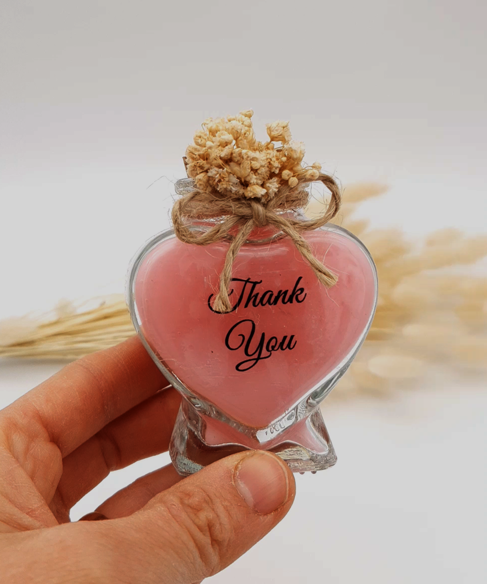 wedding favours for Guest, Heart shape candle gift for party, Baby shower, baptism