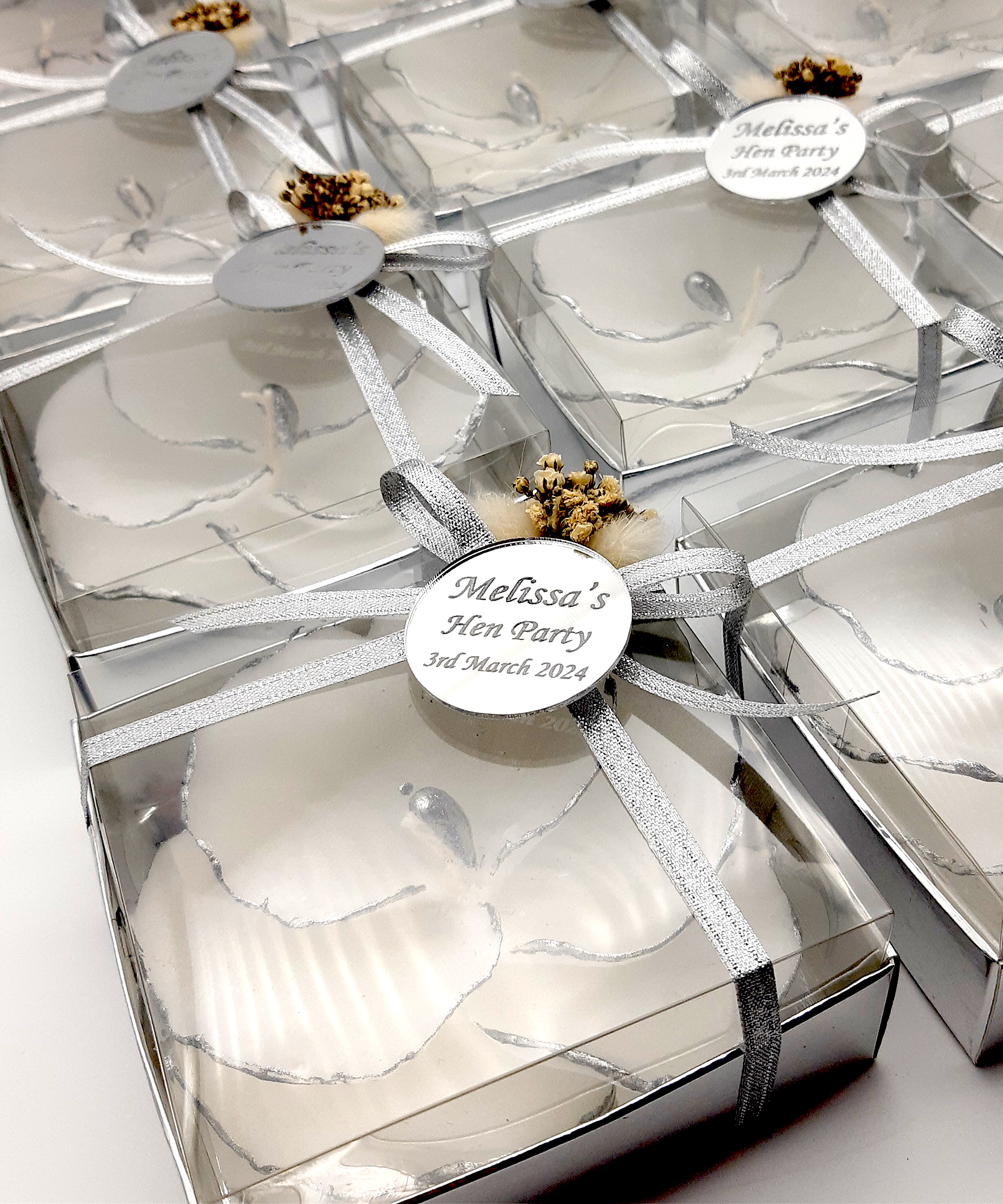 Bridal shower favours Orchid Shaped Candle gifts for Wedding Party