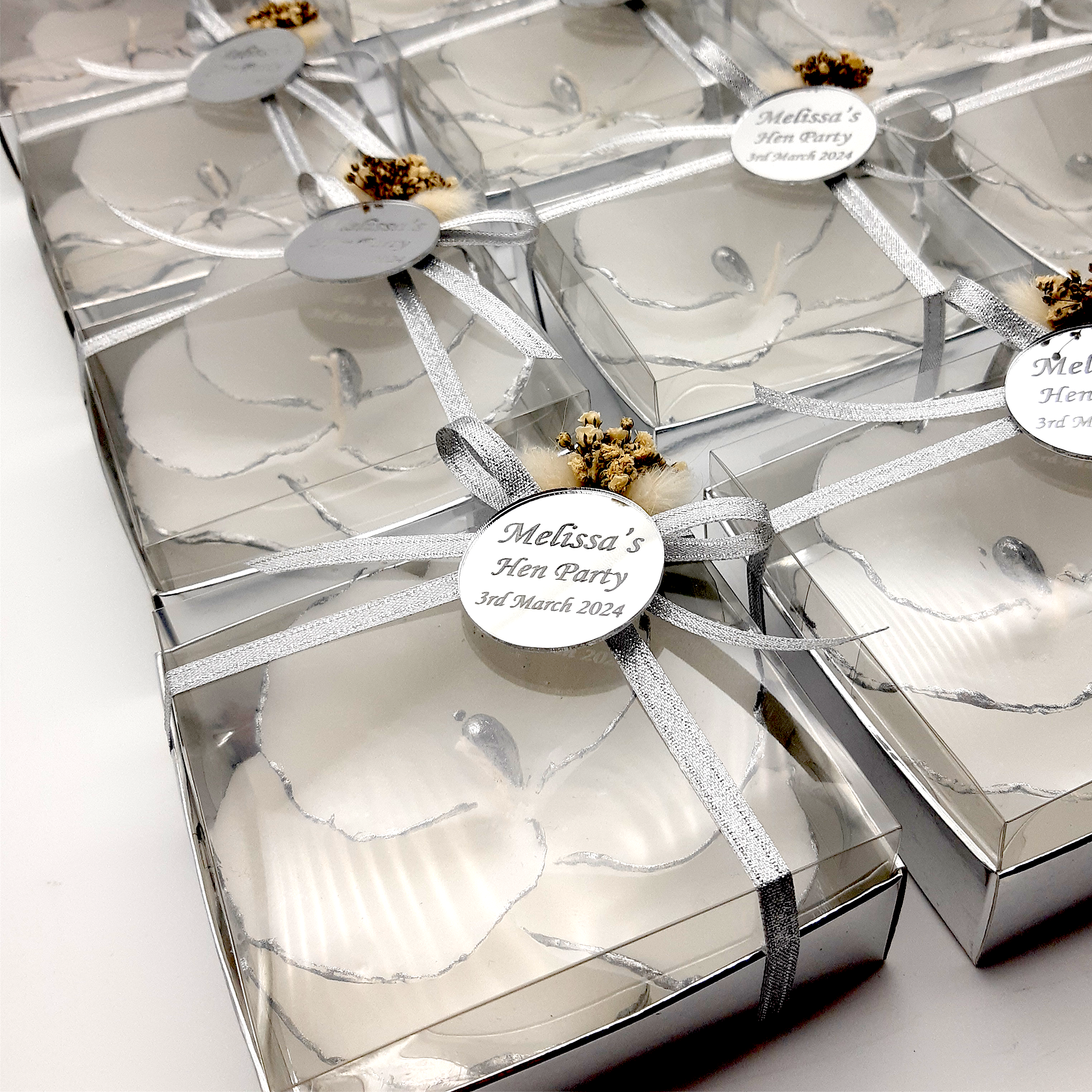 Bridal shower favours Orchid Shaped Candle gifts for Wedding Party