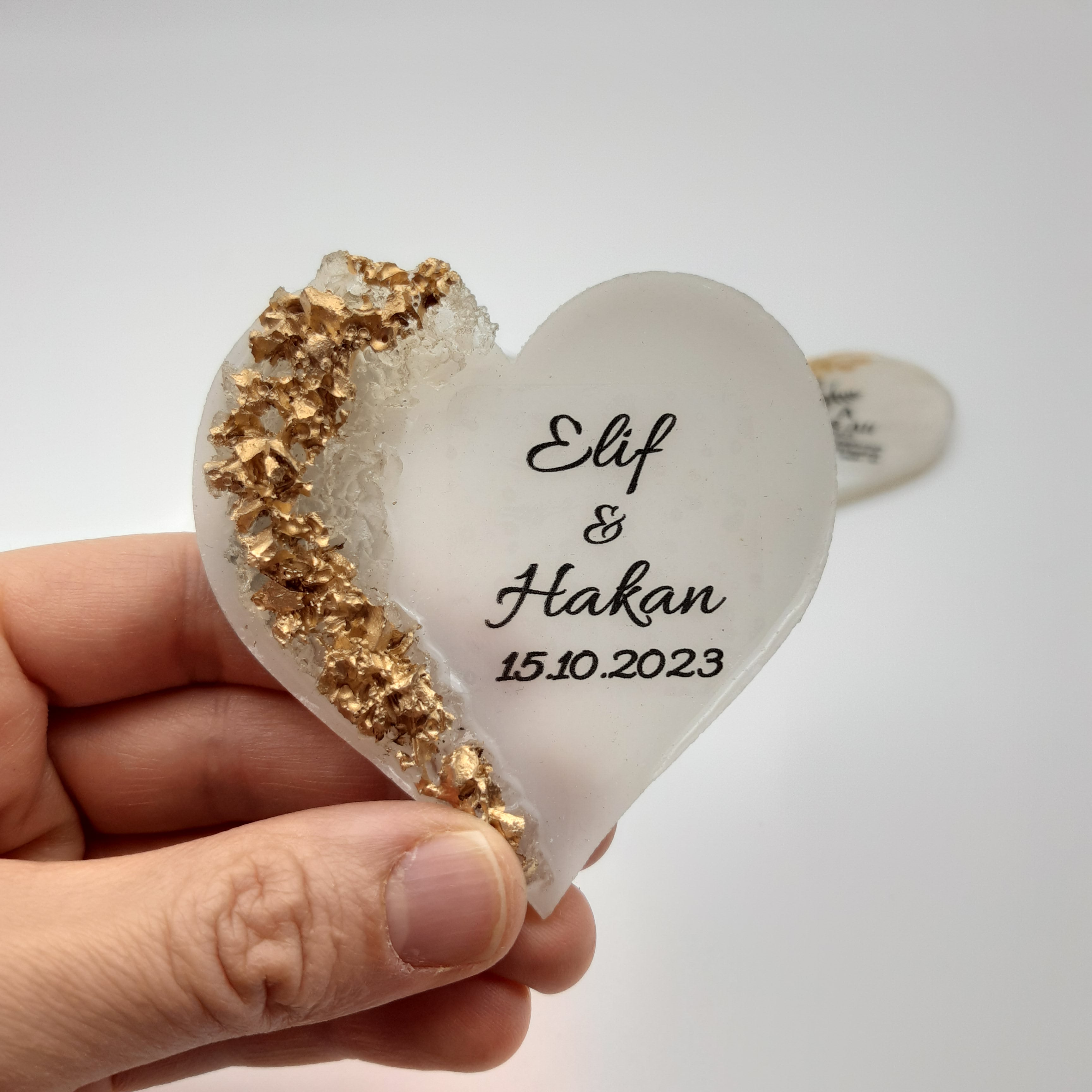 Wedding favours bulk Epoxi fridge magnets with box for Guest