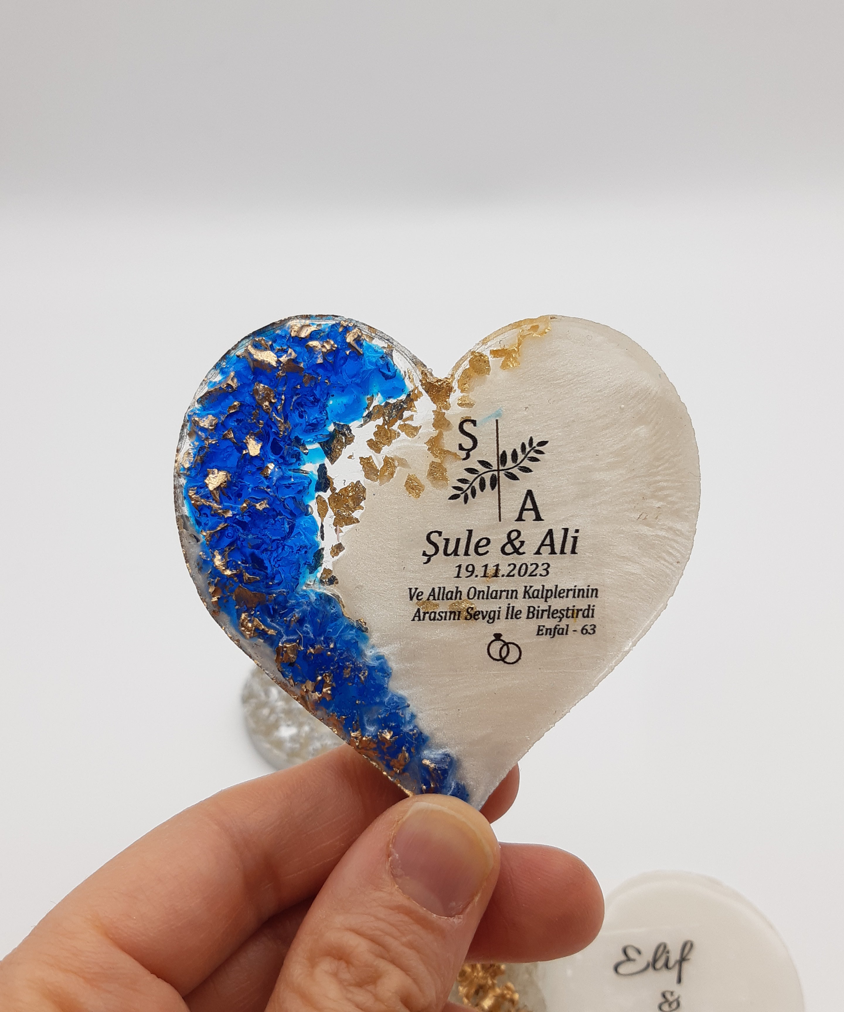 Wedding favours bulk Epoxi fridge magnets with box for Guest