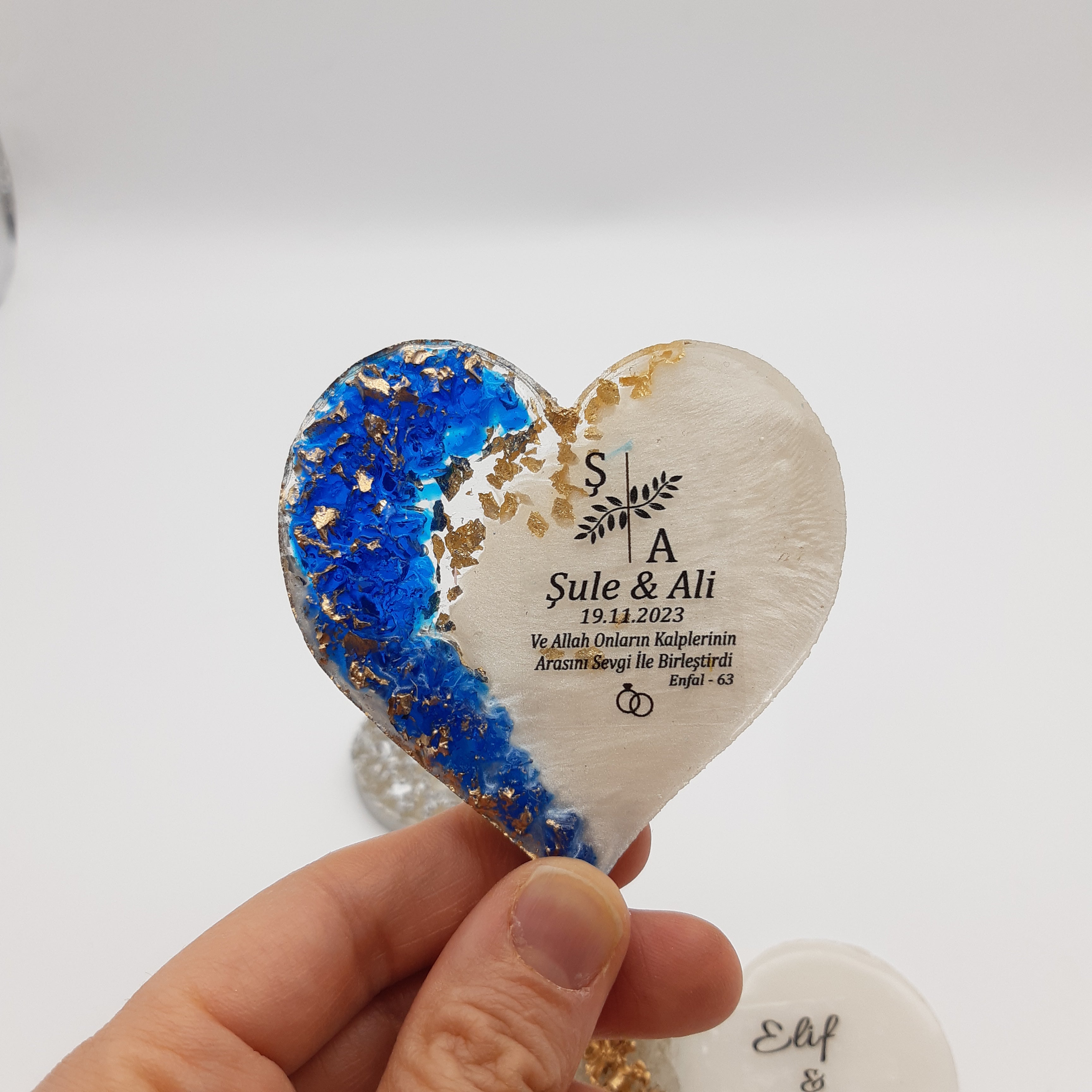 Wedding favours bulk Epoxi fridge magnets with box for Guest