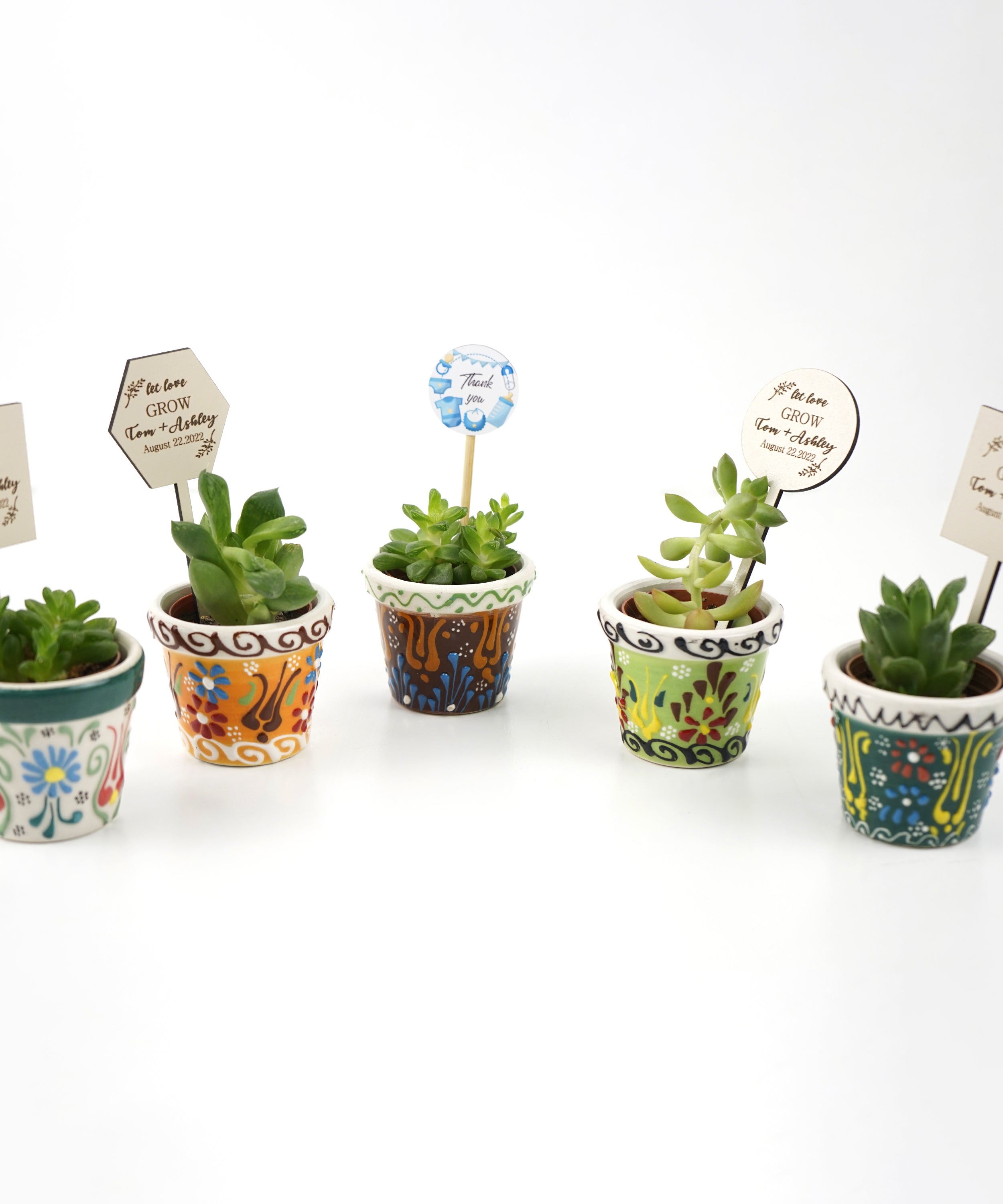 Wedding favours for Bridal Shower gifts Guest bulk ceramic succulent pots