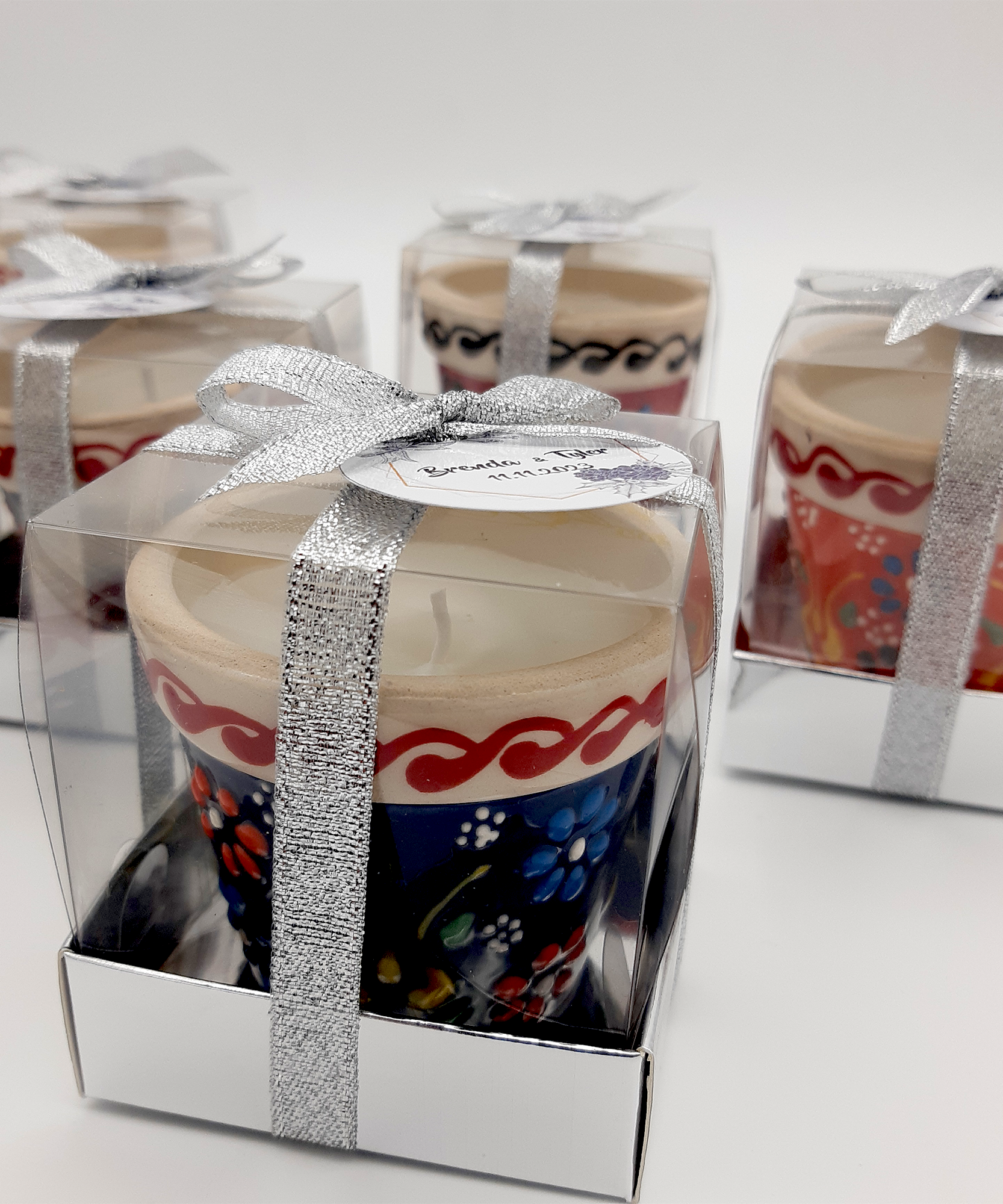 Wedding Favours Bulk Candle in Ceramic Pots with Box for Return gifts