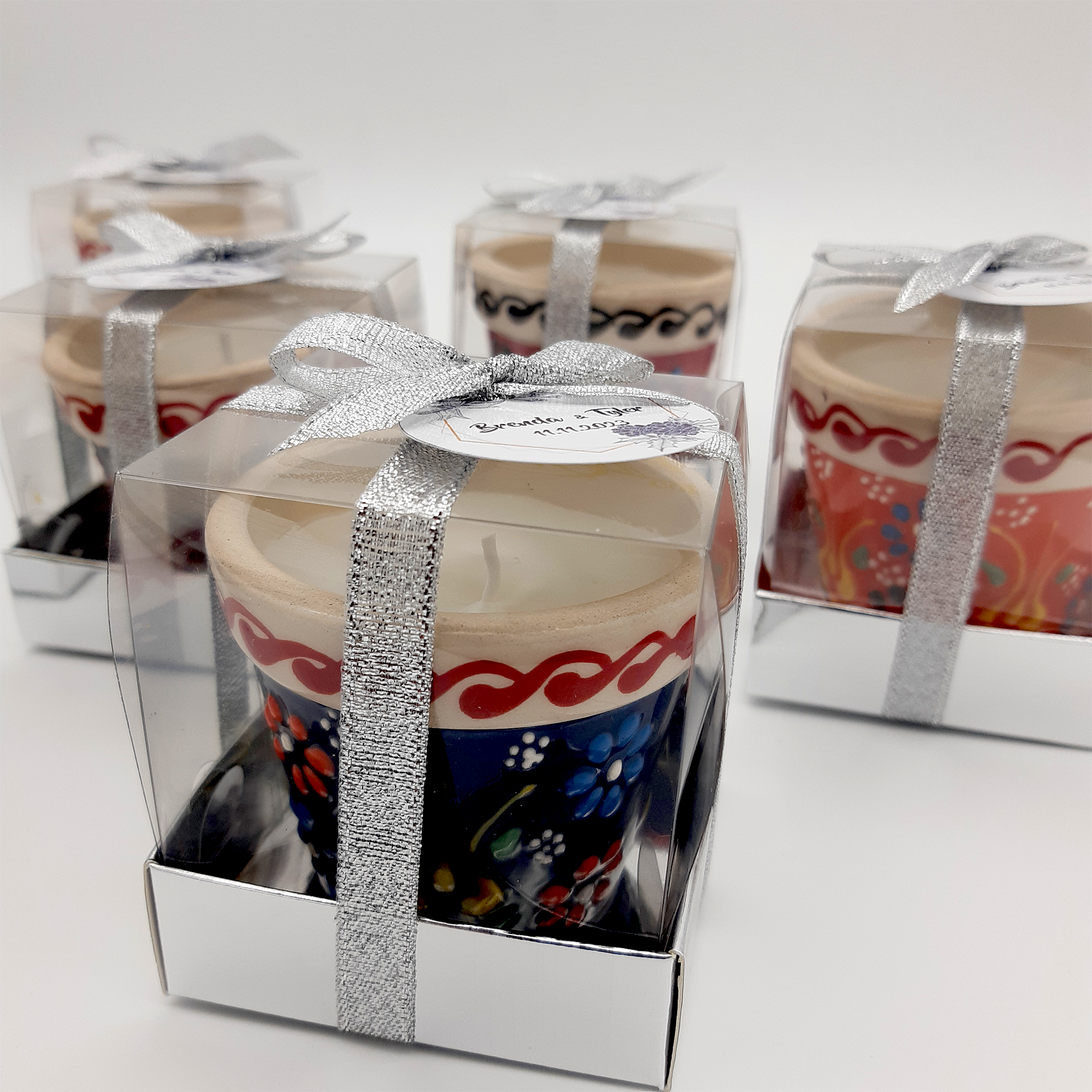 Wedding Favours Bulk Candle in Ceramic Pots with Box for Return gifts
