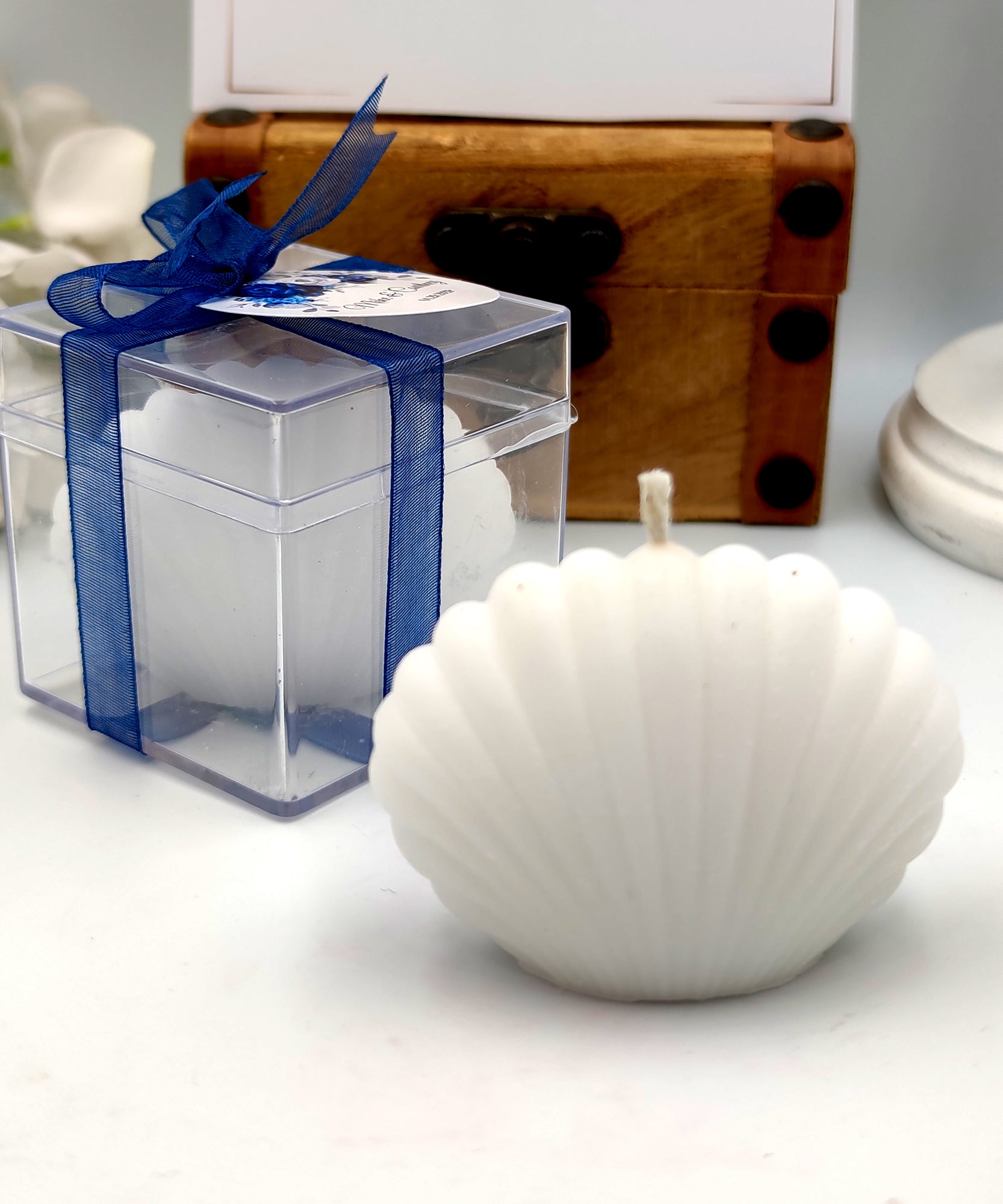 Wedding Favour Seashell shaped candles for Bridal Shower Guest