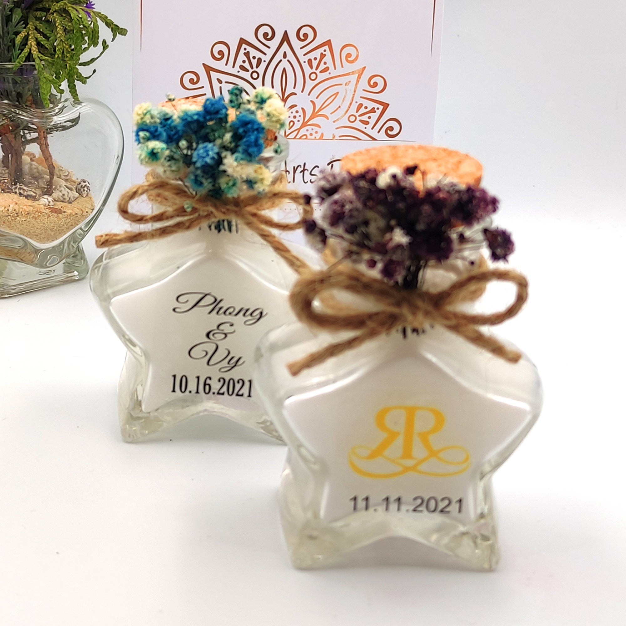 Wedding candle favor Star Shape Return Gift for Guest in Wedding, Bridal shower