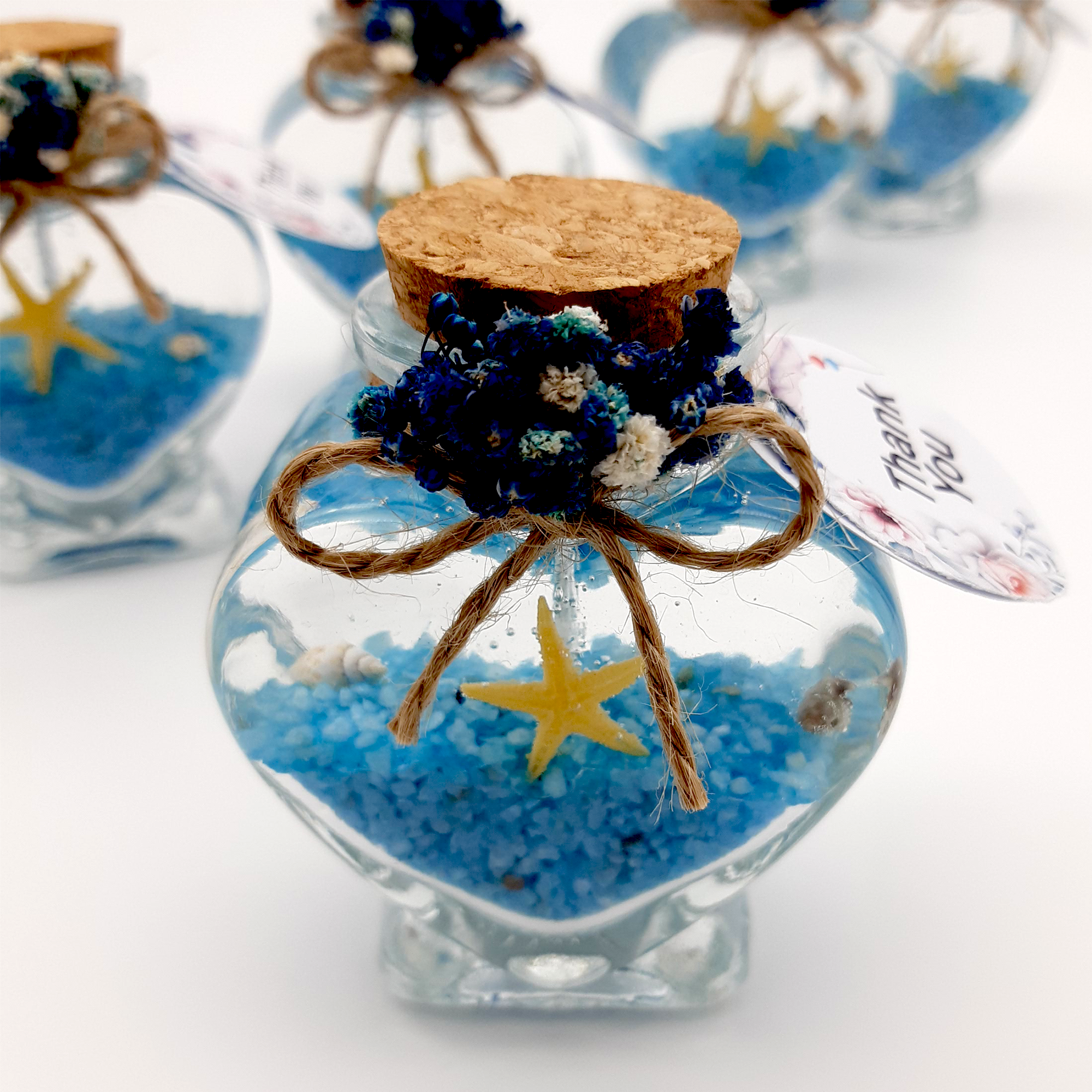 Wedding favours bulk Candle Gel in Heart Glass for Bridal shower Guest