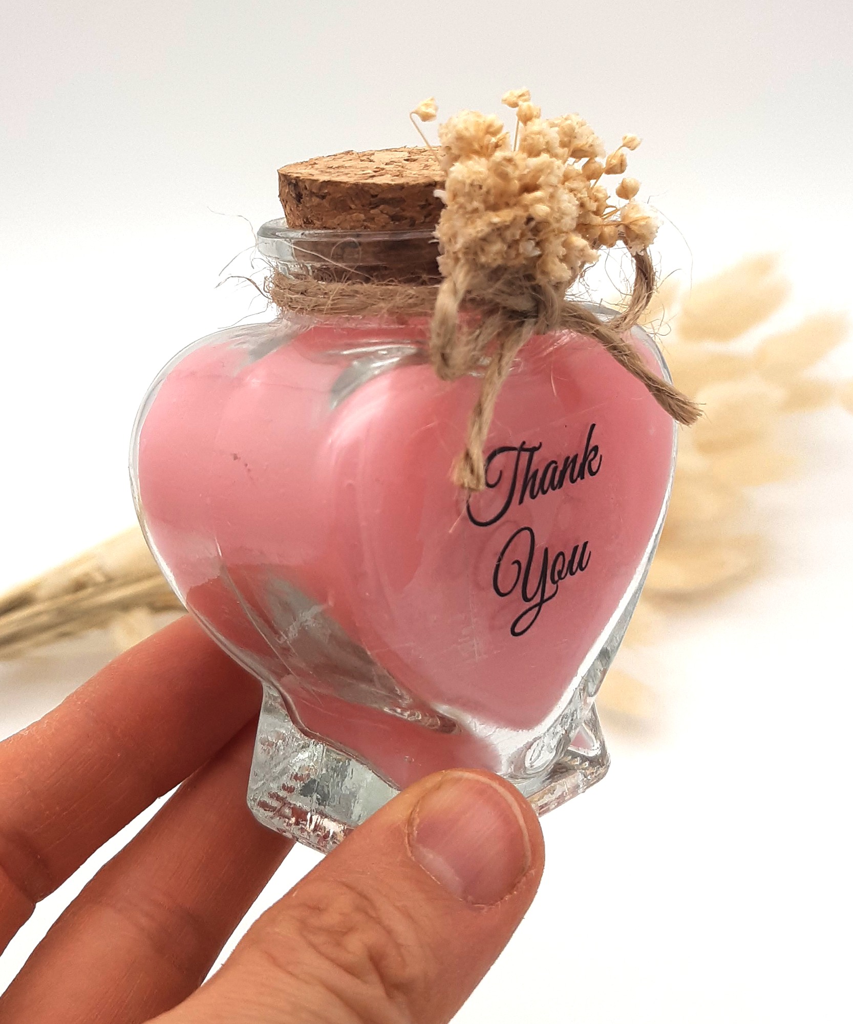 wedding favours for Guest, Heart shape candle gift for party, Baby shower, baptism