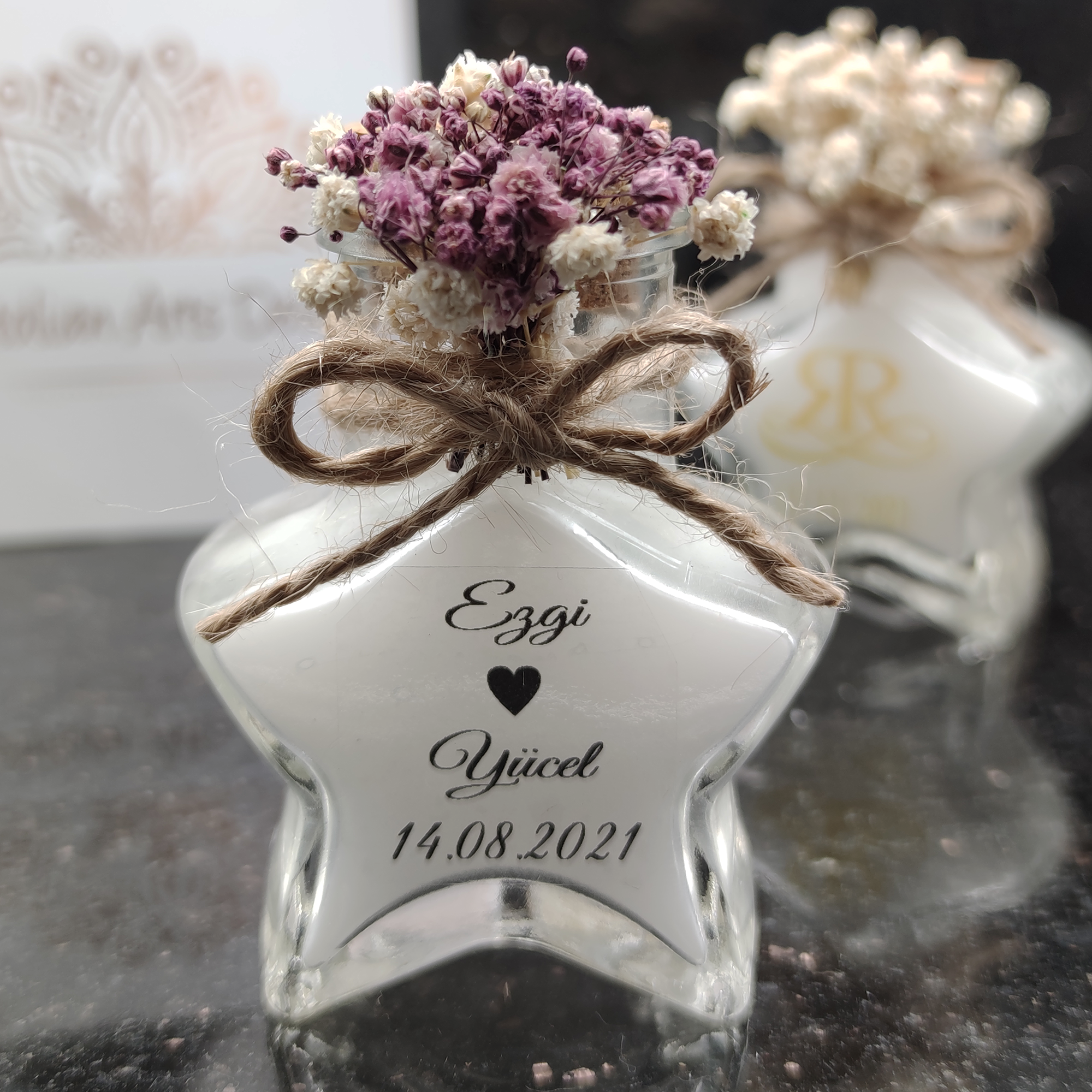 Wedding Candle favor Star Shape Return Gift for Guest in Wedding, Bridal shower