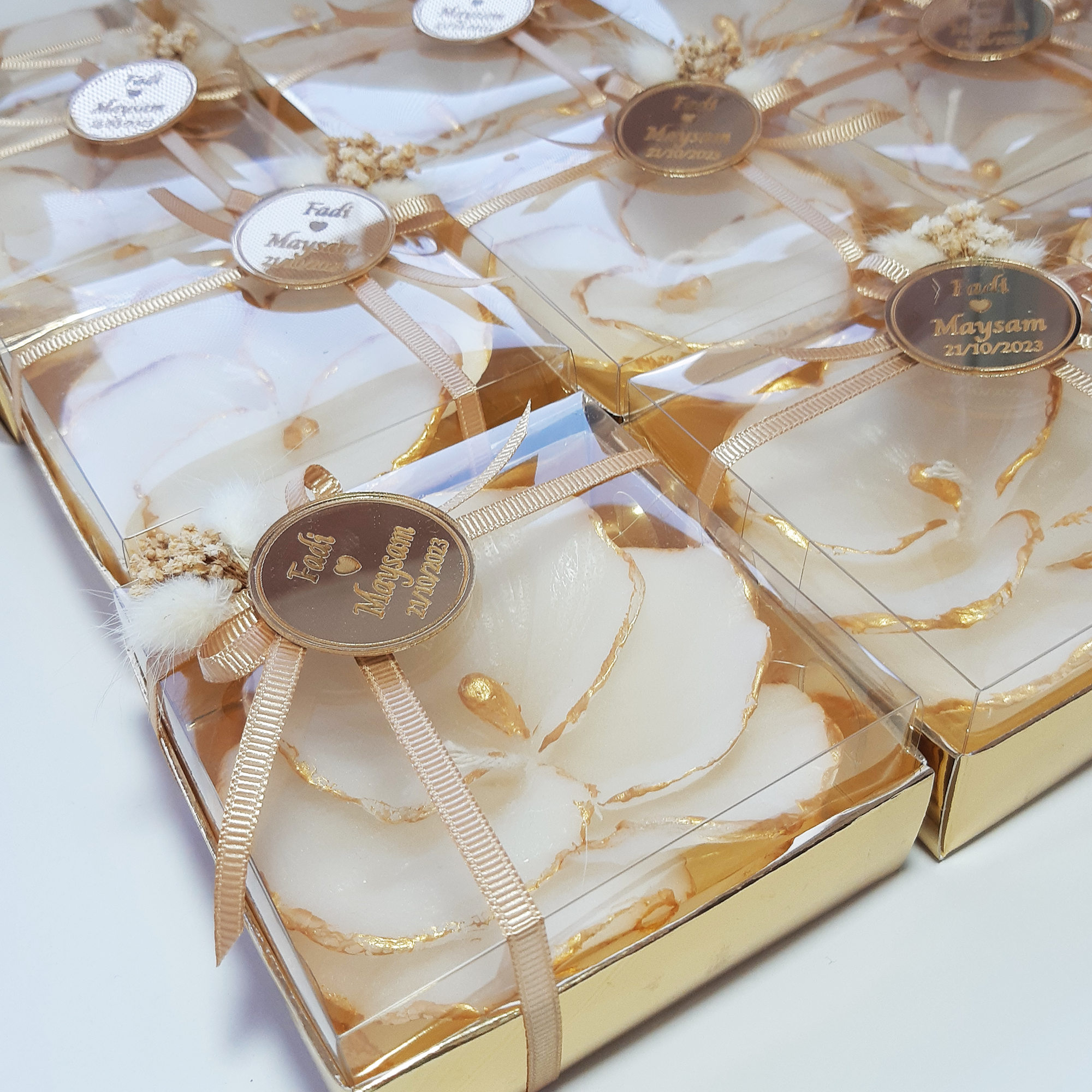 Bridal shower favours Orchid Shaped Candle gifts for Wedding Party